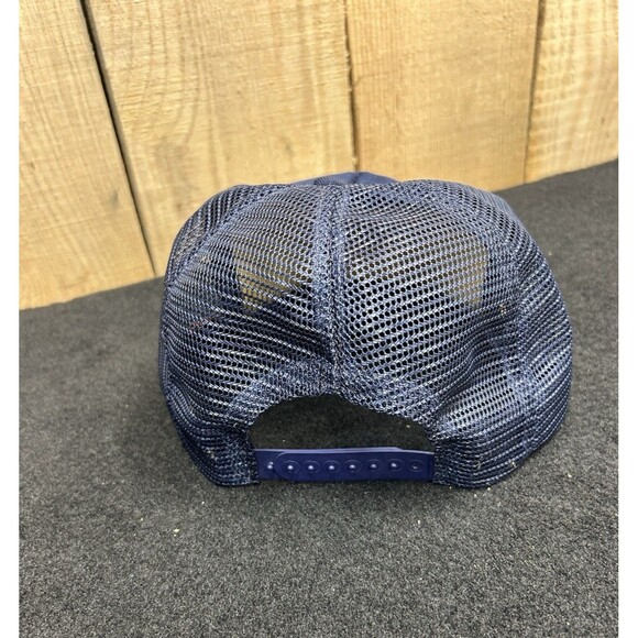 Vintage 80's Scrambled Eggs Teamsters Local 75 Green Bay Snapback Hat/Cap Blue - Picture 3 of 12